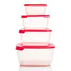 Комплект контейнеров Полимербыт Лайт 4354600 для хранения и заморозки продуктов 4 шт