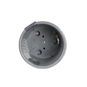 Горшок для цветов Полимербыт Genius с дренажной вставкой серый 12.2 л