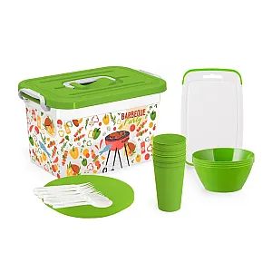 Набор Полимербыт BBQ party на 4 персоны 22 предметов