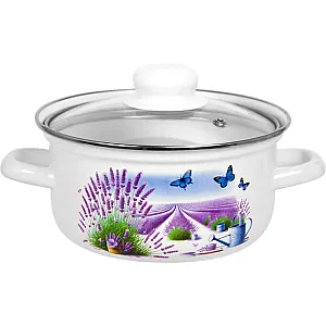 Кастрюля Лысьвенские эмали Лето в Провансе С-1508 САП2/4ЭК 1.5 л