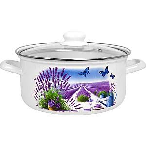 Кастрюля Лысьвенские эмали Лето в Провансе С-1515 САП2/4ЭК 4.5л