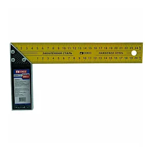 Угольник Союз 2020-01-250С металлический 250 мм