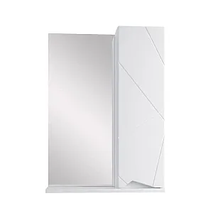 Зеркальный шкаф SanStar Линни 50 для ванной комнаты подвесной белый