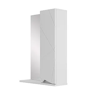 Зеркальный шкаф SanStar Линни 50 для ванной комнаты подвесной белый