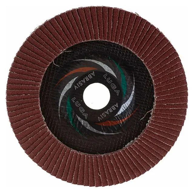 Круг лепестковый Lugaabrasiv 125*22 мм ZK40 плоский КЛТ1