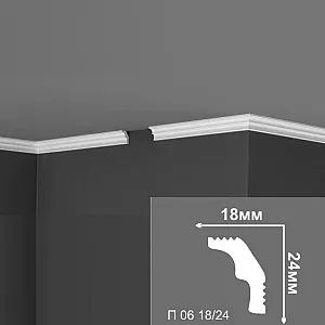 Плинтус потолочный Де-Багет П 06 18/24 18*24*2000 мм