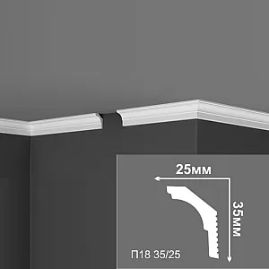 Плинтус потолочный Де-Багет П 18 35/25 35*25*2000 мм