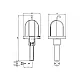 Светильник переносной Ultraflash UF НРБ 01-60-001 Фокус 2202 5 м
