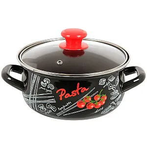 Кастрюля КМЗ Болоньезе 61915-103/4.02-У4 сферическая черная 2 л