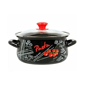 Кастрюля КМЗ Болоньезе 61915-143/4.02-У4 сферическая черная 4 л