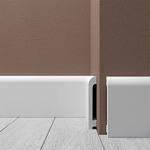 Плинтус напольный Де-багет XPS polymer H 3 100*16 мм