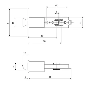 Защелка Avers 8023-01-АВ 00020402
