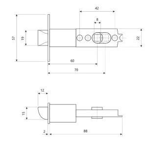 Защелка Avers 8023-03-АВ 00020407