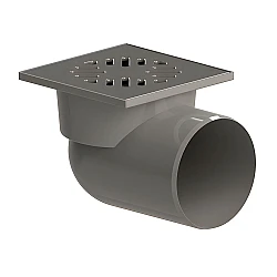 Трап Татполимер ТП-105.110-150HSMs ПП 110 горизонтальный 150*150 мм сухой затвор