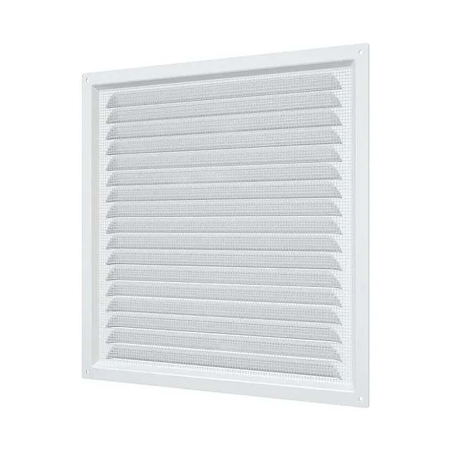 Вентрешетка Эра 3030МЭ стальная белая 300*300 мм
