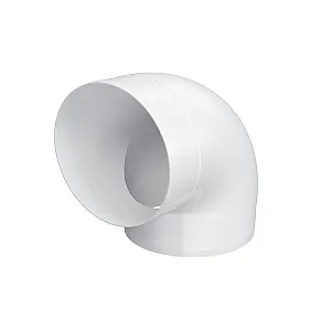 Колено Era 12.5ККП круглое пластик 90° 125 мм