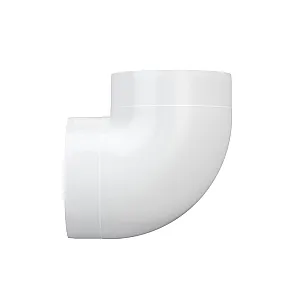 Колено Era 12.5ККП круглое пластик 90° 125 мм