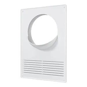 Площадка торцевая Era 125ПТПР пластиковая с решеткой 180*250/125 мм