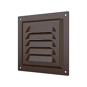 Вентрешетка Era 1212МЭ кор 125*125 мм металлическая коричневая