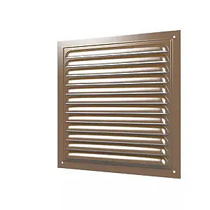 Вентрешетка Era 2020МЭкор 200*200 мм вытяжная стальная коричневая