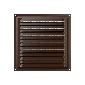 Вентрешетка Era 2525МЭ 250*250 мм вытяжная стальная коричневая