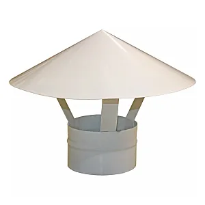 Зонт крышный для круглых воздуховодов Era Pro 100RUG 100 мм оцинкованная сталь белый