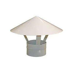 Зонт крышный для круглых воздуховодов Era Pro 125RUG 125 мм оцинкованная сталь белый