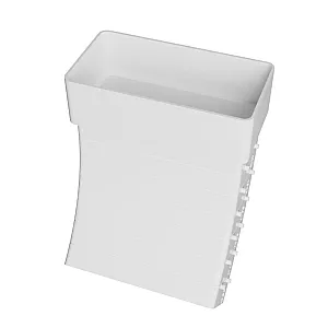 Колено плоское Era 620KRPV разноугловое вертикальное 55*110 мм