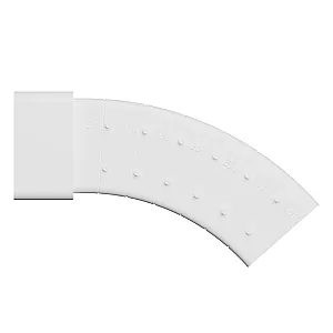 Колено плоское Era 620KRPV разноугловое вертикальное 55*110 мм