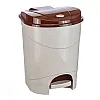 Контейнер для мусора Idea М2892 с педалью бежевый мрамор 19 л