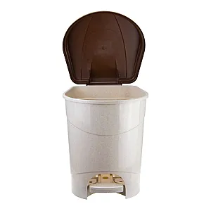 Контейнер для мусора Idea М2892 с педалью бежевый мрамор 19 л