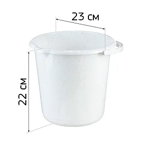 Ведро Idea М 2429 мраморный 5 л