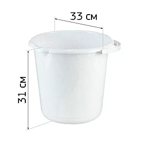 Ведро Idea М 2431 мраморный 15 л