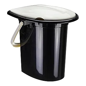 Ведро туалетное Idea М2459 белый ротанг 16 л