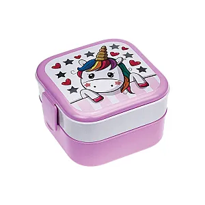 Контейнер для обеда Idea Единорог М1232 0.4+0.4 л