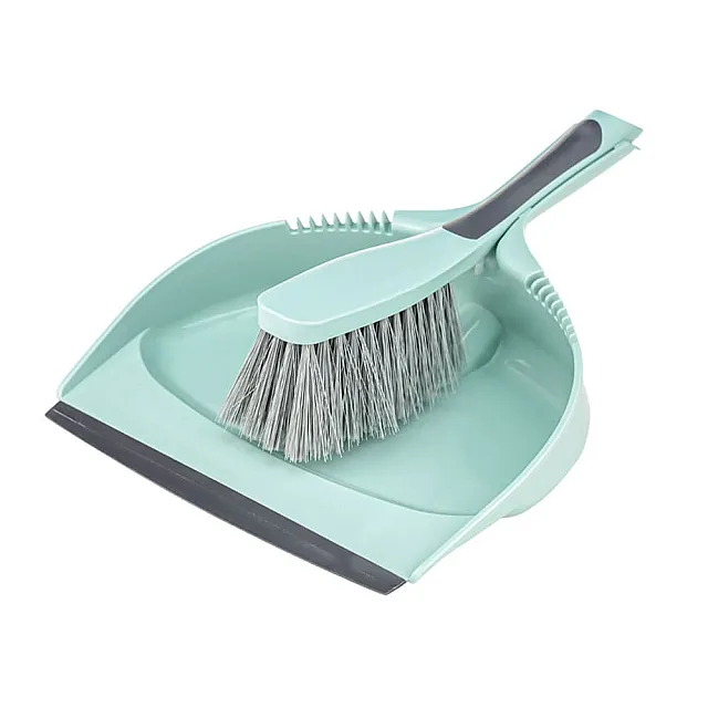 Щетка-сметка и совок с резинкой Idea Дуэт М 5176 морская волна