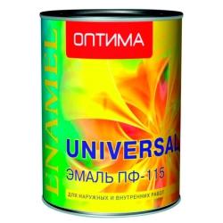 Эмаль Оптима ПФ-115 черная 1.9 кг