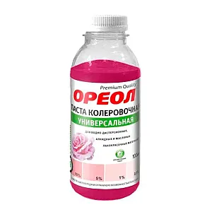 Паста колеровочная Ореол №09 универсальная розовый 100 мл
