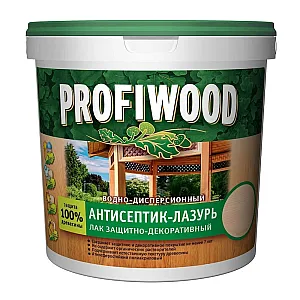 Антисептик-лазурь Profiwood декоративный атмосферостойкий бесцветный 0.9 л