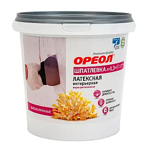 Шпатлевка интерьерная Ореол латексная 1.5 кг