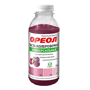Паста колеровочная Ореол №31 универсальная сливовый 100 мл
