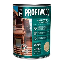 Антисептик Profiwood лаковый тонирующий бесцветный 0.75 л