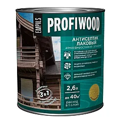 Антисептик Profiwood лаковый тонирующий калужница 2.6 л