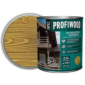 Антисептик Profiwood лаковый тонирующий калужница 2.6 л