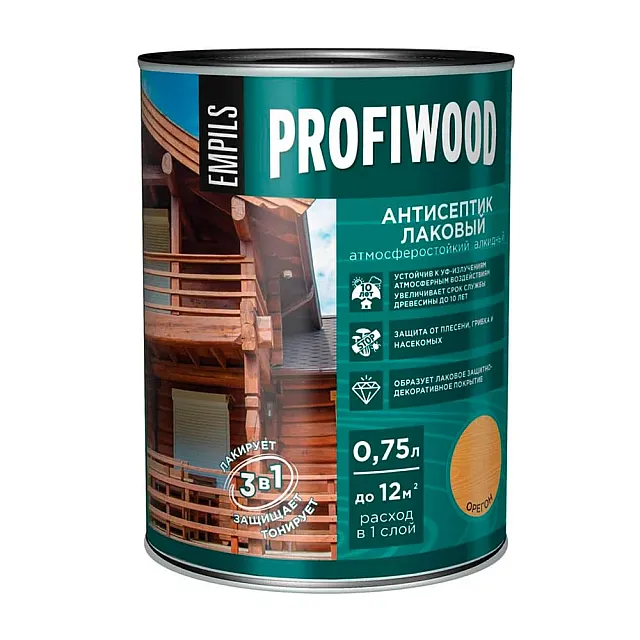 Антисептик Profiwood лаковый тонирующий орегон 0.75 л