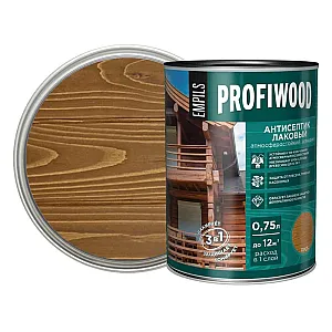 Антисептик Profiwood лаковый тонирующий орех 0.75 л