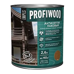 Антисептик Profiwood лаковый тонирующий тик 2.6 л