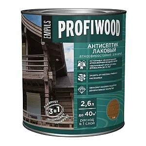 Антисептик Profiwood лаковый тонирующий тик 2.6 л