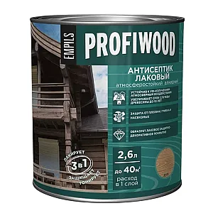 Антисептик Profiwood лаковый тонирующий дуб 2.6 л
