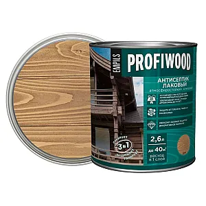 Антисептик Profiwood лаковый тонирующий дуб 2.6 л